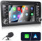 Liulbobu Autoradio für Audi A3 2003–2012, S3 2006–2012, RS3 2011–2012 Kompatibel Carplay Android Auto, 7 Zoll Touchscreen mit Radio Bluetooth/FM/AM/USB/DSP/RDS/SWC/Mikrofon/Fahrzeugbild rückwärts