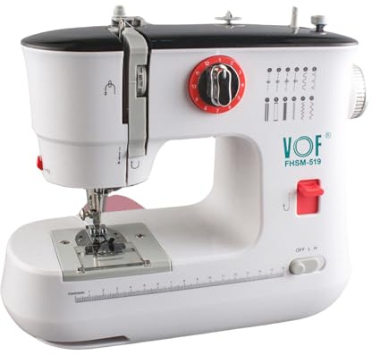 ZPSHYD Kleine Nähmaschine für Anfänger, 12 Stiche Mini Portable Nähmaschine Upgrade, EU Stecker 220V