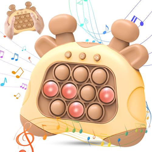 TZQFROCE Quick Push Game Pop it Fidget Spielzeug Puzzle Spielzeug Squeeze Toys Sensory Fidget Toy Reaktionsspiel Spiele für Kinder Erwachsene Geschenke für Jungen and Mädchen (Rehkitz)