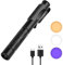 flintronic Linterna de Bolígrafo de Diagnóstico Médico, 1PCS LED Luz Médica Recargable, 3 Modos Linterna de Diagnóstico con Clip, Con cable de carga tipo C, para Médicos, Cuidado Personal, (Negro)