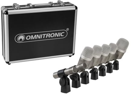 OMNITRONIC MIC 77-7LMH MK2 Drum Microphone Set