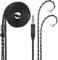 Alphatec 4.4mm to QDC (Recessed 2Pin) IEM Cable, 8-Core OCC Silver-Plated HiFi Earbud Cable, Ultra-Soft Earphone Cable, for In Ear Monitor, 4.3ft Black