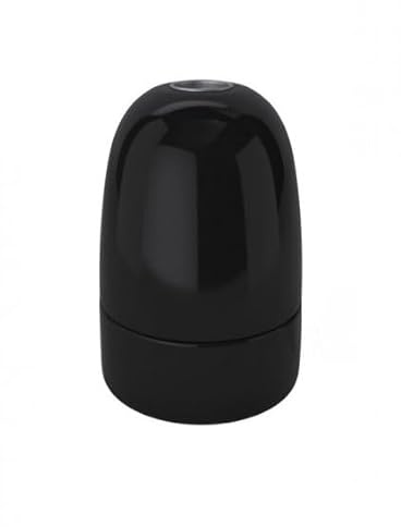 Douille Porcelaine Noire E40 : Vintage, Déco et Qualité pour un Éclairage Élégant