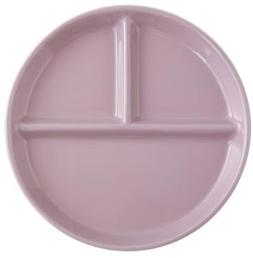 OnePine Platos de Cerámica con 3 Compartimentos, 8 inch Redondo Plato de Control de Porciones, platos divididos para dieta adultos