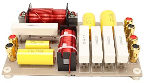 Pissente 2-Wege-Frequenzweiche, 800 W, HiFi-Lautsprecher, Frequenzteiler, Frequenzweiche, Netzwerk mit Hochleistungsinduktivitäten für Professionelle Bühnenlautsprecher 10 12 15 18 Zoll