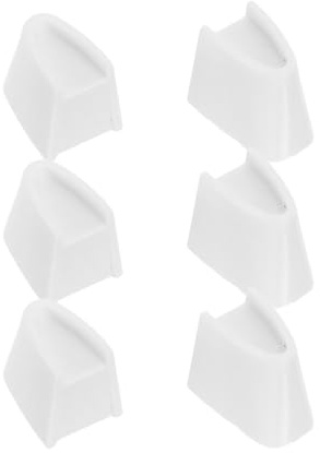 Lurrose Boutons de Variateur Mural Blanc en Plastique Lot de 6 Pièces Remplacement pour Interrupteur Dimmer Compatible avec Variateur D’intensité pour Éclairage Tamisé