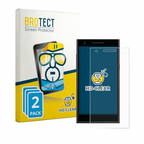 BROTECT 2 Stück Schutzfolie für Philips S396 Displayschutz Folie Made in Germany, Ultra-Klar