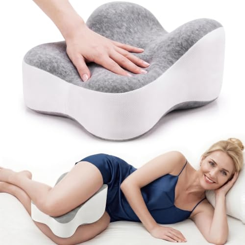 YAOJuSXing Kniekissen für Seitenschläfer, Kniekissen zum Schlafen | Orthopädisches Kniekissen Ergonomisches Beinkissen für Hüft Knie Steigert Schlafkomfort Seitenschläfer Kniekissen