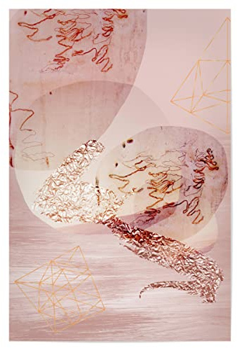 artboxONE Poster 90x60 cm Rosa Abstrakt Blush and Rose Gold Abstract - Bild blush rose gold