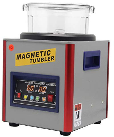 NEWTRY KT-205A 800g Digital Display Magnetic Tumbler Jewelry Polisher Finisher Super Finishing Polishing Burnishing Machine 2800RPM (220V)