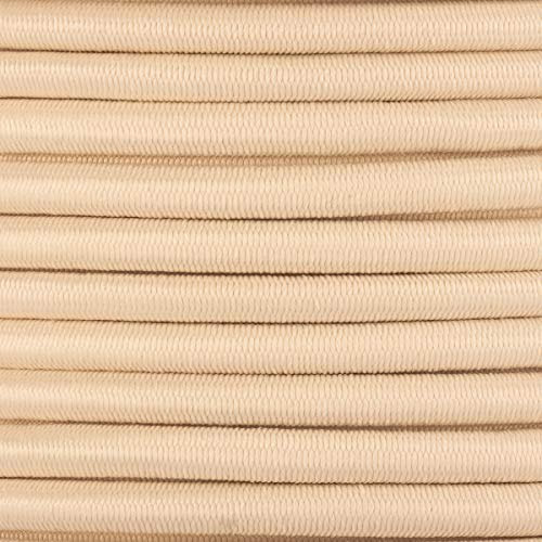 KAHAGE - BUTONIA 2m Gummikordel - Hutgummi - Rundgummi, hochwertig, extra-stark in 5mm, beige