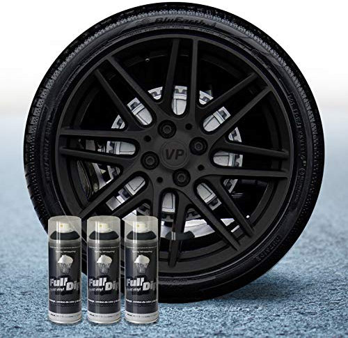 FULL DIP - Lote 3 Sprays Vinilo Negro Mate