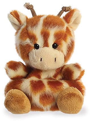 Aurora 33476 Palm Pals 33477 Plüschtier, Giraffe, 12,7 cm, Mehrfarbig