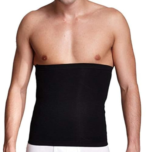 Men Belly Trainer Waist Slimming Belt Shaper Weight Control Belly Abdomen Trimmer Band for Male Adults - Size M