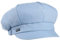 Lipodo Classic Ballonmütze Damen - Made in Italy - aus Leinen und Baumwolle - Damencap mit elastischem Gummizug - One Size (ca. 54-61 cm) Newsboy-Mütze Frühjahr/Sommer hellblau One Size