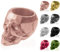CONCRETTE Pot de Fleurs en Ciment, Cache-Pot en béton, tête de Mort Low Poly, Ø 5 cm, Ø 7,6 cm, Ø 11 cm, Ø 24 cm, 17 Couleurs Or/Rose