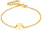 FaithHeart Sommer Armband Damen Herz Armskette mit Buchstabe Anhänger T für Weihnachten