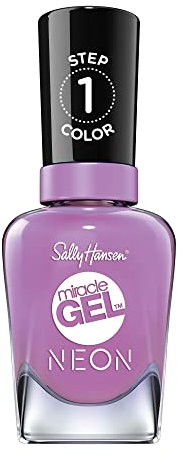 SALLY HANSEN MIRACLE GEL NEON COLLECTION 14.7ML NAIL POLISH VIOLET VOLTAGE 054
