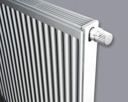 Brugman Universalheizkörper Uni 6 Profil Typ 600 x 1000 mm Kompaktheizkörper Heizkörper Ventilheizkörper inkl. Haltekonsolen und Ventileinsatz - 6 Anschlüsse (600 x 900 mm Typ 22)