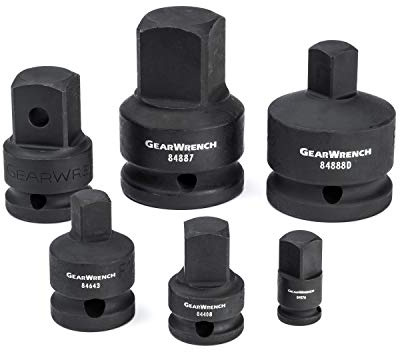 GEARWRENCH 6 Pc 1/4, 3/8, 1/2, 3/4 Drive Impact Adapter Set | 84928A-07