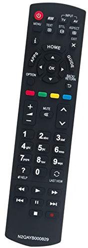 ALLIMITY N2QAYB000829 Telecomando Sostituisci per Panasonic Viera TV TX-40AXW634 TX-42ASW654 TX-47AS650E TX-47AS650B TX-47ASW654 TX-55AXW634 TX-60AS650E TX-P42STW60 TX-P50ST60E TX-P55STW60