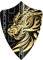 RED DRAGON Hardcore Jonny Clayton Gold Dragon Freestyle Dart-Flüge - 3 Sätze pro Packung (insgesamt 9 Dart-Flüge)