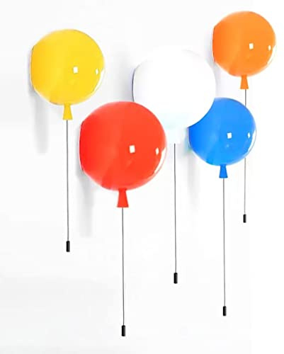 DUNMW Kreative Ballon-Wandleuchte Bunte Ballon-Wandleuchte Kinderzimmer Wandleuchte Dekoration Wandleuchte für Schlafzimmer, Kindergartengang, Zugseilschalter