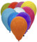 50 Luftballons - 27cm - Bunt - Naturlatex Luftballons für Geburtstage, Kindergeburtstage, Partys, Hochzeiten und Feste, Luft & Helium geeignet, EU Herstellung