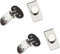 Pince à cravate magnétique invisible en acier inoxydable - Pour homme - Cadeau de Saint-Valentin, fête des pères, 2.6cm, Acier inoxydable, Non