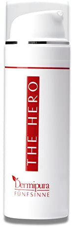 FÜNFSINNE | Dermipura | The Hero | Fortschrittliches Retinol Serum jüngere Haut und Augen | Glättet und strafft mit 3fach-Komplex aus Vitamin A (Retinol), Bakuchiol, Niacinamid (Vit.B3) | 50ml
