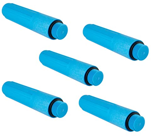 5-Pack EFIELD Pex 1/2 Inch Male NPT Thread Bathroom Shower Test Plug, Blue Color, Reuseable,(PPSU1807120)