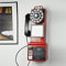 Arredamento antico per telefono, Modello di telefono a pagamento con quadrante vintage ruotato Telefono da parete retrò Casa Decorazione Ornamento - Rosso