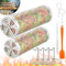 Reclite Rollende Grillkörbe für Outdoor-Grillen, BBQ, Grillkorb, Edelstahl, Grillkorb für Gemüse, Fisch, Garnelen, Fleisch, Pommes Frites, Camping, Geschenk für Männer (klein + groß)