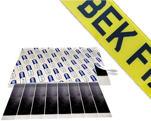 BEK-FIX® 16 NUMBER PLATE STICKY PADS DOUBLE SIDED SELF ADHESIVE STRIPS REGISTRATION PLATE FIXING KIT WEATHERPROOF