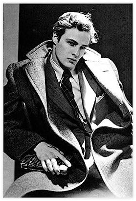 Marlon Brando Vintage Foto – Retro Wandkunst – Marlon Brando Fotodruck – Old Hollywood Elegan Leinwand Poster Wandkunst Dekor Druck Bild Gemälde für Wohnzimmer Schlafzimmer Dekoration ungerahmt