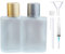 XUSSMM 2 Stücke Parfümzerstäuber, Parfum Flakon leer Parfümflasche Mattiert Zerstäuber Parfüm Glas mit Parfum Zerstäuber、Trichte undGold- und Silberkappen für Datum, Party, Arbeit (30ml, Gold + Grau)