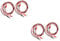 Toyvian 8pcs Phono Ground Cable Phonograph Turntable Cable Insulated Connection Wire Kit