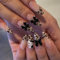 Faux Ongles Court MouyouGlow,Amande Nude Léopard French 3D Kitty Bow Noeud Papillon Crystal Cute kawai Chat Anime Press on Nails avec Colle à Ongles,Y2K Coquette Fake Nails