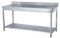 METRO Professional Tavolo da lavoro con alzatina GWTS4147B, acciaio inox, 140 x 70 x 85 cm, 2 ripiani, argento, ideale per ristoranti