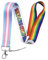 Pinstant Trans Transgender Gay LGBTQ Pride Rainbow Flag You Are Safe With Me Lesbisch Queer Bisexuell 45 cm Umhängeband Schlüsselband Halter ID Badge Handy Pin Strap, Regenbogen, 17.7 inches