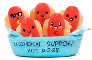 WHAT DO YOU MEME? Emotionale Unterstützung Hot Dogs - Emotionale Unterstützung Plüsch, süße Sachen & lustige Geschenke von Relatable