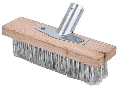 Cepillo de Alambre para Pisos, 50 Cm, Limpieza Resistente, Cepillo Multiusos para Piscina Grande, Cepillo Fregador de Pisos con Cerdas de Acero Inoxidable, Uso Amplio para