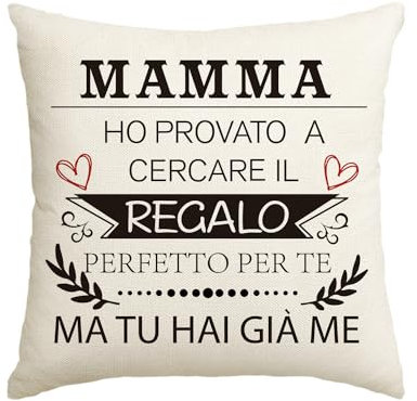 Artoid Mode Copricuscino Regali da Figlia Figlio, Compleanno Regalo Per la Mamma Festa della Mamma Natale 45 x 45 cm Nessuna Imbottitura