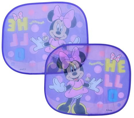 Seitliche Sonnenblenden für Kinder Minnie Disney Paar 44 x 35 cm UV-Schutz