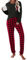 Ekouaer Pyjama Femme Hiver Vêtements De Nuit Chaud Pyjama 2 Pièces Cordon de Serrage à La Taille et Poche Carreaux, Rouge à Carreaux, XL