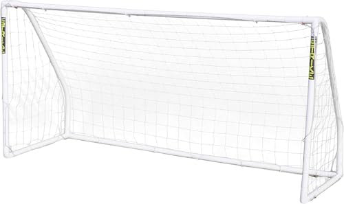 JSH Football Goal | All Weather UPVC Football Goals | Kids Garden Target Net Posts | Easy Assemble | Perfect for Training, Practice & Play | 8ft x 4ft, 8ft x 6ft or 12ft x 6ft (8ft x 6ft)