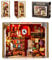 INSOON Magic Booknook Kit de construction avec lumière LED de 3,6 mm Mini serre-livres à faire soi-même pour étagère et décoration d'intérieur, 1015 pièces modèle miniature de bloc de construction