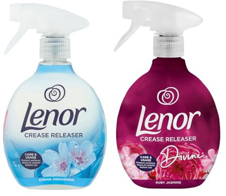 Spray liberador de arrugas para ropa, ideal para eliminar arrugas en la tela, 1 aroma Spring Awakening, 1 rubí jazmín de 500 ml cada uno