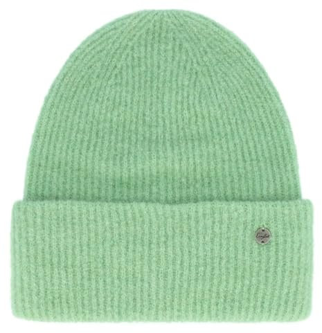 Eisglut Strickmütze Mit Umschlag Toffyl Alpaka Designed In Germany, Farn, Einheitsgröße EU