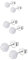 Hinvan 3 Paare 925 Sterling Silber Ohrringe Silber Ohrstecker Kleine Kugel Ohrringe Hypoallergen Pusteblumen Rund für Damen Mädchen Frauen 6 7 8 MM